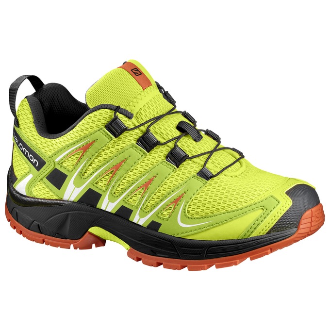 Salomon XA PRO 3D J Zapatillas Trail Running Niños - Amarillo / Negras - Colombia (86931-NQCF)